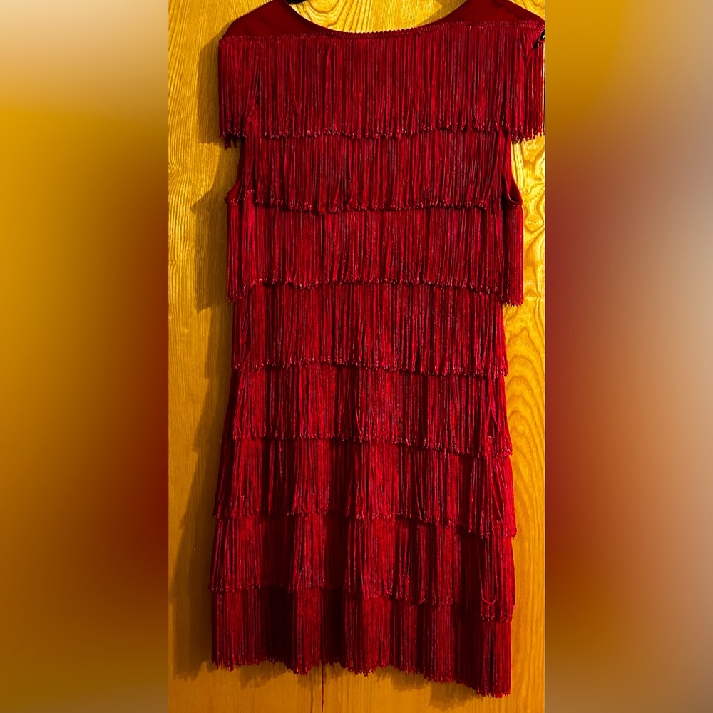 Sexy Fringe Lined Dress